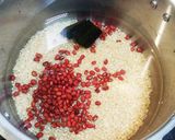 圧力鍋で小豆・玄米ご飯作り方1写真