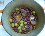 赤インゲン豆と塩豚肉のリンゴジュース煮作り方6写真