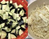 タラと茄子とえのき茸のアクアパッツァ作り方1写真