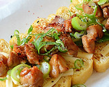 厚揚げの照焼きチキンと青ねぎのチーズ焼き作り方4写真