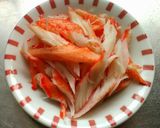 ほうれん草とカニカマの胡麻和え作り方1写真