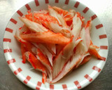 ほうれん草とカニカマの胡麻和え作り方1写真