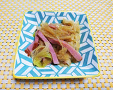 作り置き☆ハムと長ネギのゴマだれ和え作り方3写真