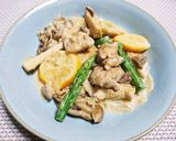 おもてなしに♫鶏もも肉のレモンクリーム煮作り方6写真