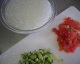 サーモンマリネ★コロコロ野菜和え作り方1写真