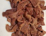 キャベツとレバーの旨醤炒め作り方1写真