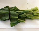 小松菜とたらこのバター醤油作り方1写真