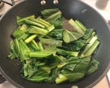 小松菜とたらこのバター醤油作り方3写真