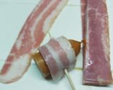 超簡単♪ウインナーのベーコン巻き焼き作り方6写真