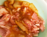 全てレンジすき家風キムチ生姜焼き丼作り方3写真