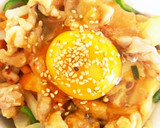 全てレンジすき家風キムチ生姜焼き丼作り方14写真