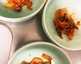全てレンジキムチ生姜焼豚こまのせドーム蒸作り方7写真