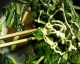 ✿小松菜と明太子の❀ニンニク醤油✿パスタ作り方5写真