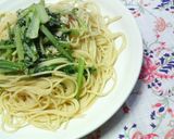 ✿小松菜と明太子の❀ニンニク醤油✿パスタ作り方6写真