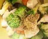 全てレンジ胸肉根菜のトンテキソース蒸し煮作り方14写真