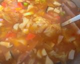 鶏むね肉と野菜のトマトスープ(^O^)作り方6写真