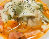 鶏むね肉と野菜のトマトスープ(^O^)作り方7写真