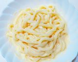 冷凍うどんで簡単濃厚カルボナーラ風！作り方4写真