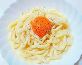 冷凍うどんで簡単濃厚カルボナーラ風！作り方5写真