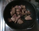 鶏レバーのハニー生姜焼き♪作り方2写真