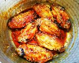 グリル焼き手羽中の甘辛ダレ絡め作り方3写真