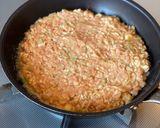 キャベツたっぷり合挽きミンチのお好み焼き作り方5写真