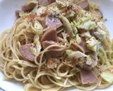 キャベツとハムとパスタのマヨソテー作り方6写真