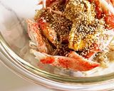 えのきとカニカマの焼肉のタレマヨ和え作り方4写真