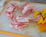 豚バラとかぼちゃの重ね蒸し作り方2写真