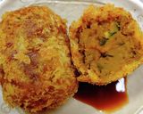味つけ南瓜で作る肉入りコロッケ美味作り方5写真