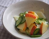 りんごとじゃが芋・きゅうりの酢の物♪作り方5写真