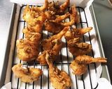 殻ごとがぶっ　えびのさっぱり甘酢あん作り方10写真