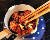 鶏そぼろ(しょうゆ味)作り方1写真