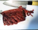 鉄分豊富!マグロ血合ジャーキー作り方6写真