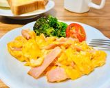 ふわとろ♡ベーコン玉子の醤油マヨソテー作り方5写真