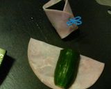 お弁当にも♪✿胡瓜の❀梅マヨ✿ハム巻き作り方5写真