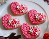 バレンタインアイシングクッキー 2020作り方40写真