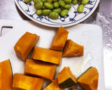 南瓜と枝豆のマヨネーズ/ヨーグルトサラダ作り方1写真