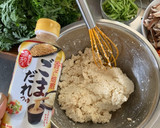 フライパンとゴマだれで簡単♪春菊の白和え作り方8写真