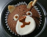 小さな贈り物【ミロ味の熊カップケーキ】作り方10写真