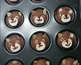 小さな贈り物【ミロ味の熊カップケーキ】作り方12写真
