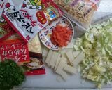 もち明太チーズ　もんじゃ焼き作り方2写真