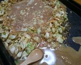 もち明太チーズ　もんじゃ焼き作り方7写真