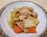 作り置き☆鶏もも肉と根菜の煮物作り方5写真