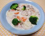 簡単ルウなし♡鶏もも肉のクリームシチュー作り方8写真