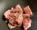 豚バラ軟骨とひよこ豆のキムチ煮込み作り方3写真
