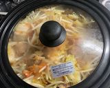 豚バラ軟骨とひよこ豆のキムチ煮込み作り方6写真
