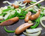 お餅のナポリタン作り方4写真