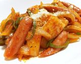 お餅のナポリタン作り方6写真