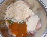 鶏むね肉のカレーチーズパン粉焼き作り方2写真